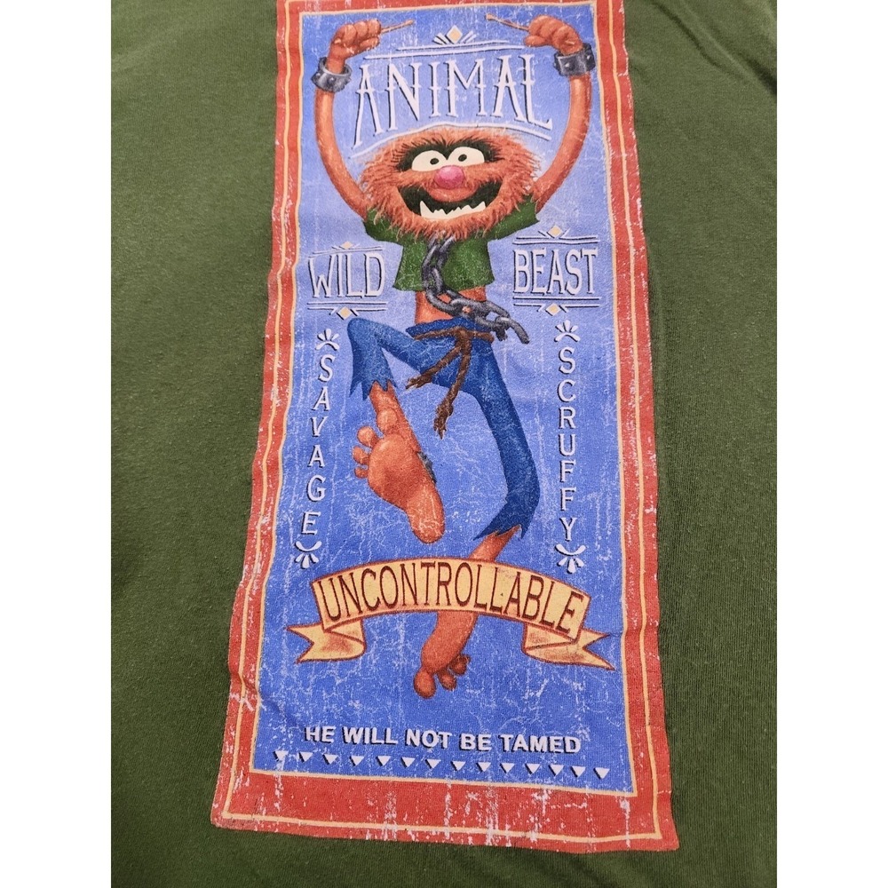 Vintage Y2K Disney Muppets Animal T Shirt Mens‎ XXL Wild Beast Uncontrollable